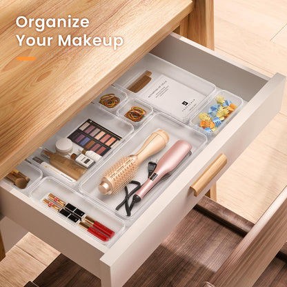 【Military Grade】 Drawer Organizer for Vanity Bathroom Makeup Desk