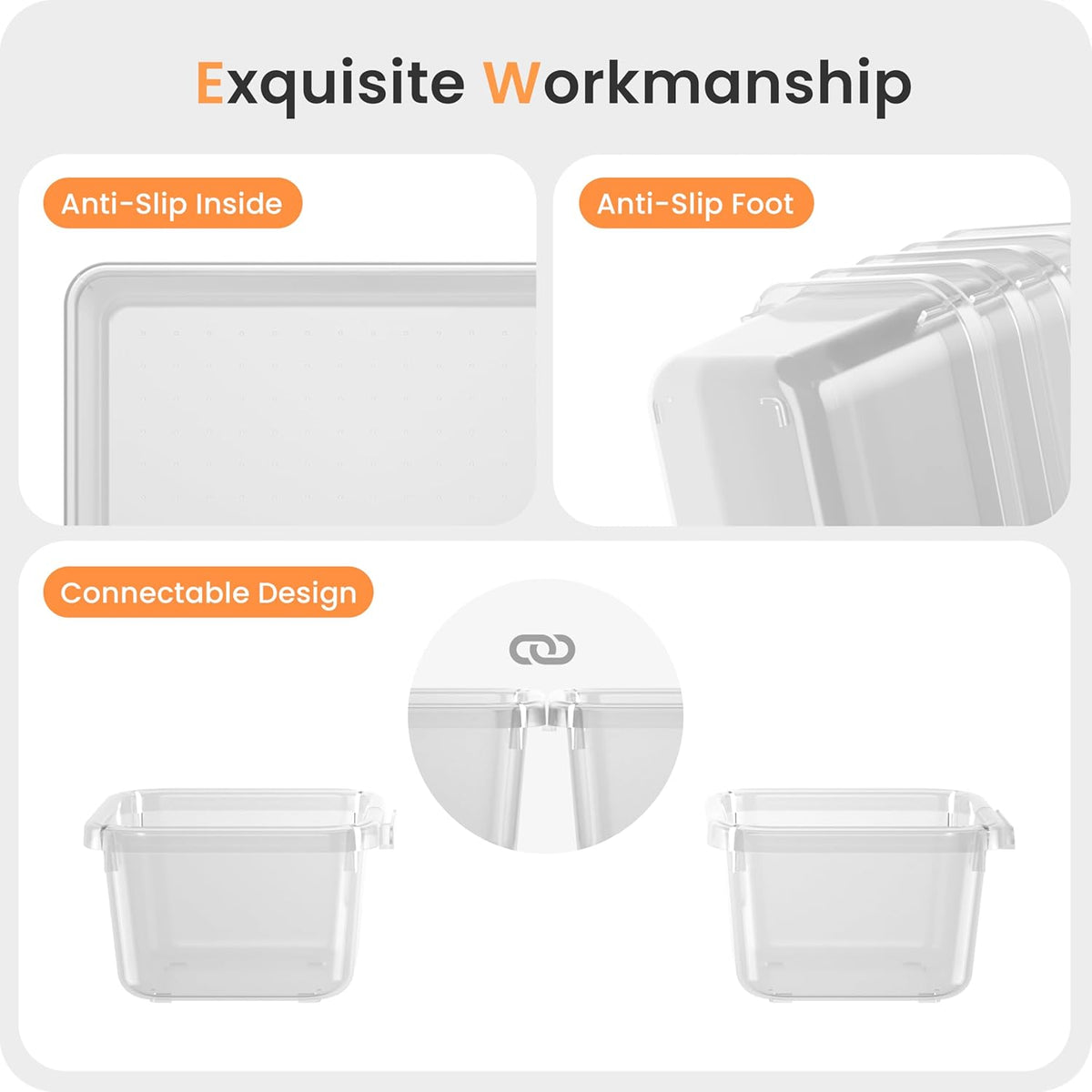 【Military Grade】 Drawer Organizer for Vanity Bathroom Makeup Desk