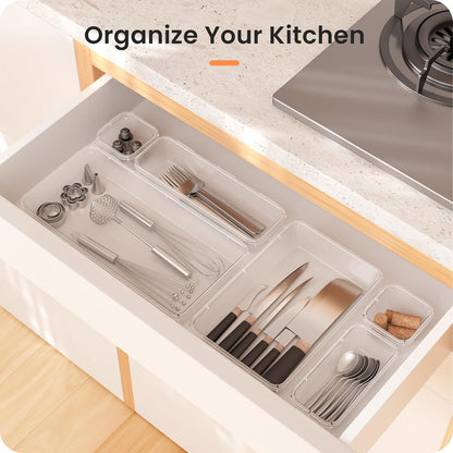 【Military Grade】 Drawer Organizer for Vanity Bathroom Makeup Desk