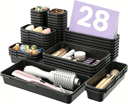 【Military Grade】 Drawer Organizer for Vanity Bathroom Makeup Desk