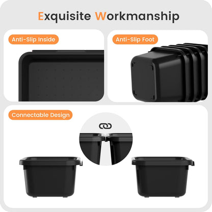 【Military Grade】 Drawer Organizer for Vanity Bathroom Makeup Desk