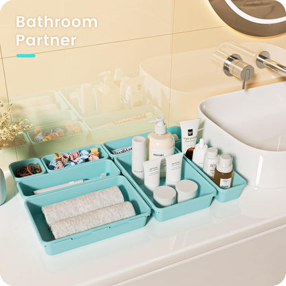 【Military Grade】 Drawer Organizer for Vanity Bathroom Makeup Desk