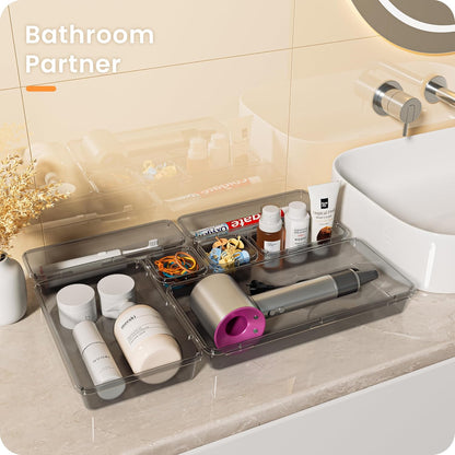 【Military Grade】 Drawer Organizer for Vanity Bathroom Makeup Desk