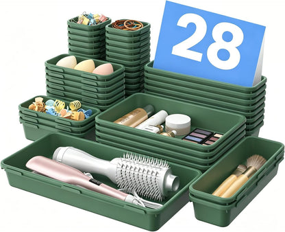 【Military Grade】 Drawer Organizer for Vanity Bathroom Makeup Desk