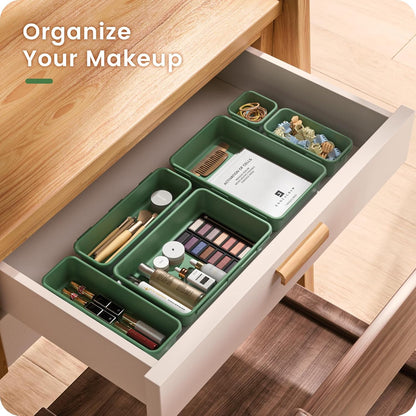【Military Grade】 Drawer Organizer for Vanity Bathroom Makeup Desk