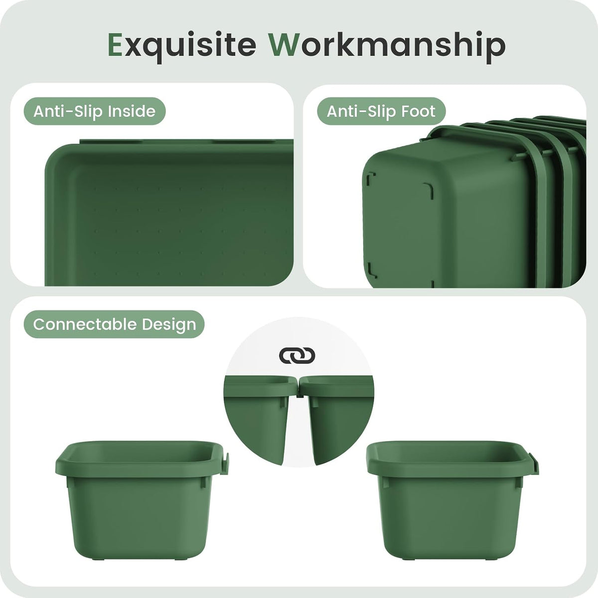 【Military Grade】 Drawer Organizer for Vanity Bathroom Makeup Desk