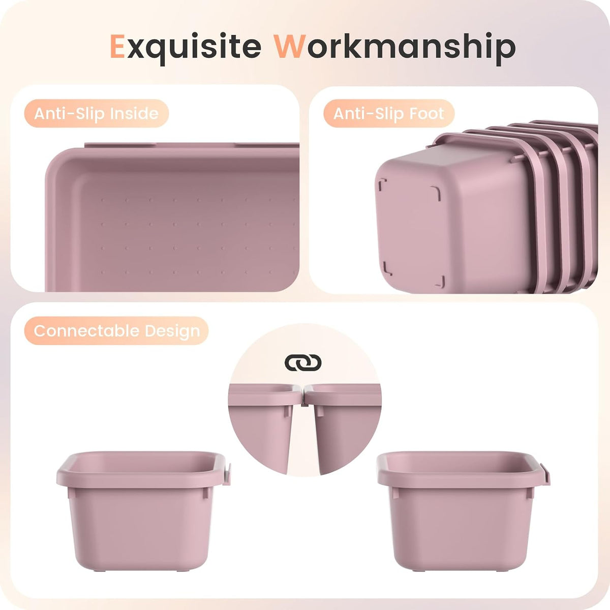 【Military Grade】 Drawer Organizer for Vanity Bathroom Makeup Desk