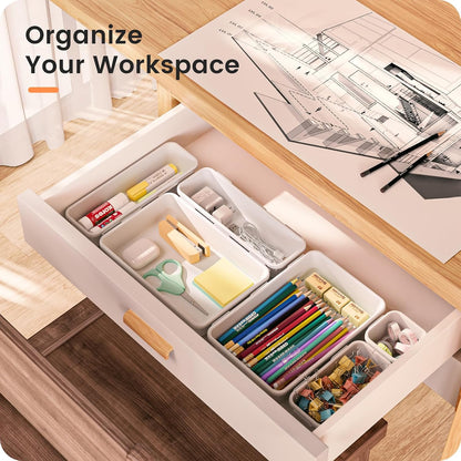 【Military Grade】 Drawer Organizer for Vanity Bathroom Makeup Desk