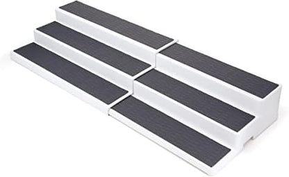 3-Tier Spice Rack Organizer for Cabinet - 15 Inch Non-Skid Pantry Organizer and Storage Shelf for Spices, Canned Goods, Seasonings - White and Gray Kitchen Cabinet Organizer