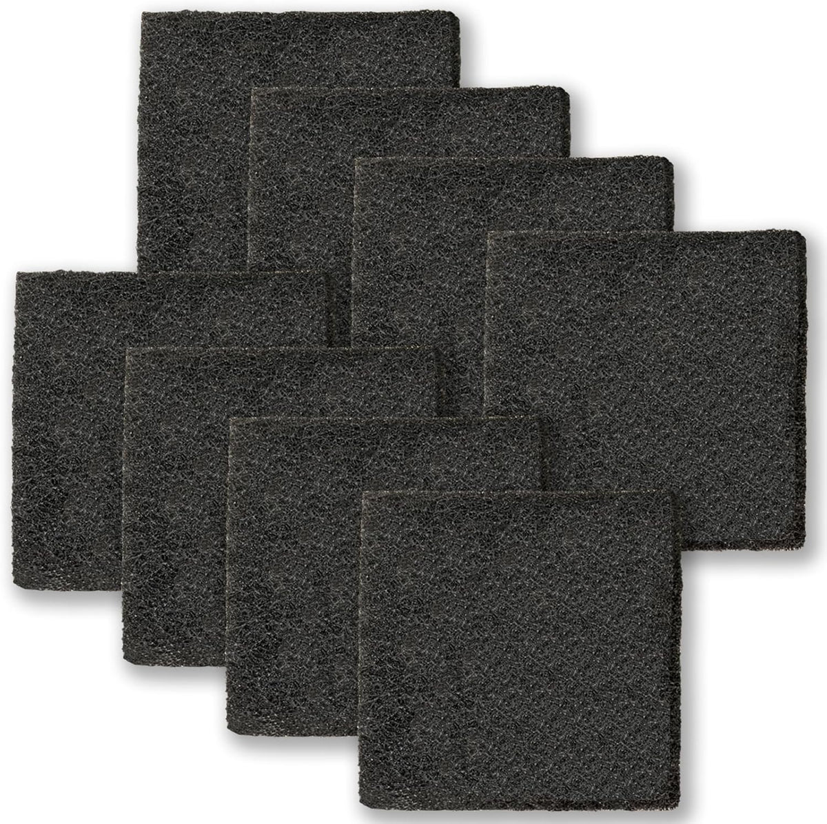 16 Pack Activated Carbon Filter with 2 Pack Recycle+Trash Sticker Fits EKO Trash Can with Built-in Compartment, Also Fits SIMPLI-Magic Garbage Bins, for Trash Can and Compost Bin