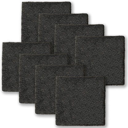 16 Pack Activated Carbon Filter with 2 Pack Recycle+Trash Sticker Fits EKO Trash Can with Built-in Compartment, Also Fits SIMPLI-Magic Garbage Bins, for Trash Can and Compost Bin