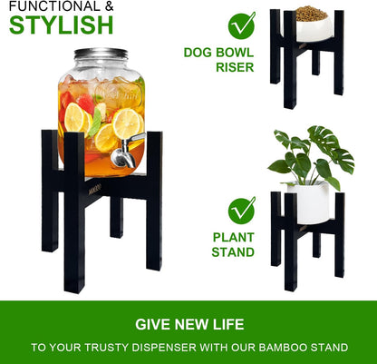 Adjustable Drink Dispenser Holder (6-11 Inch), Water Dispenser Stand - Fit Beverage Dispenser, 1-2 Gallon Glass Water Jar, 3-5 Gallon Water Jug Container, Water Filter Bottle, Water Crock Dispenser