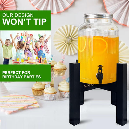 Adjustable Drink Dispenser Holder (6-11 Inch), Water Dispenser Stand - Fit Beverage Dispenser, 1-2 Gallon Glass Water Jar, 3-5 Gallon Water Jug Container, Water Filter Bottle, Water Crock Dispenser