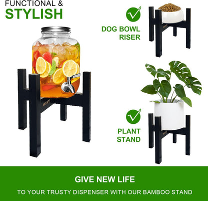 Adjustable Drink Dispenser Holder (6-11 Inch), Water Dispenser Stand - Fit Beverage Dispenser, 1-2 Gallon Glass Water Jar, 3-5 Gallon Water Jug Container, Water Filter Bottle, Water Crock Dispenser