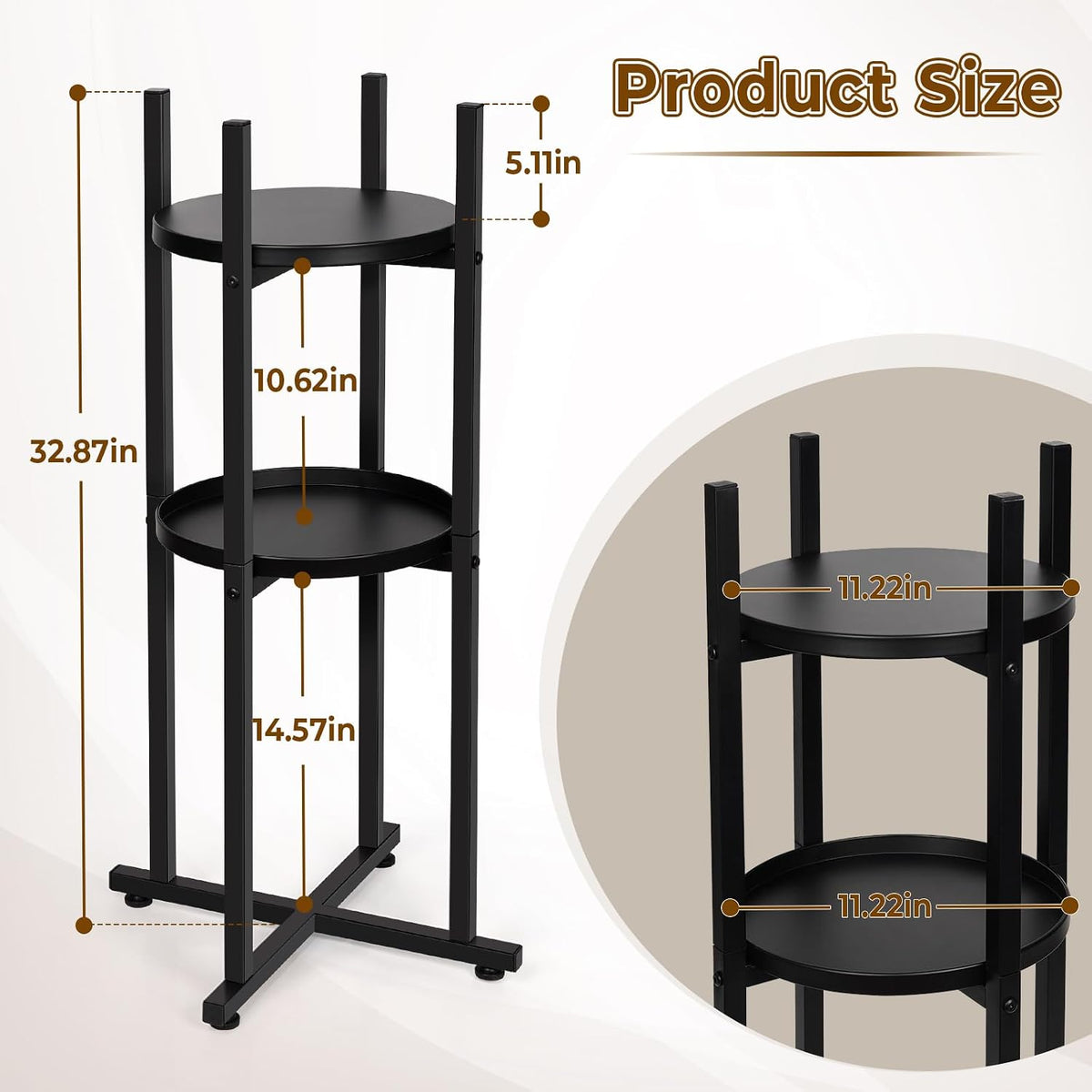 Water Dispenser Stand 5 Gallon Water Jug Floor Stand Sturdy, Black