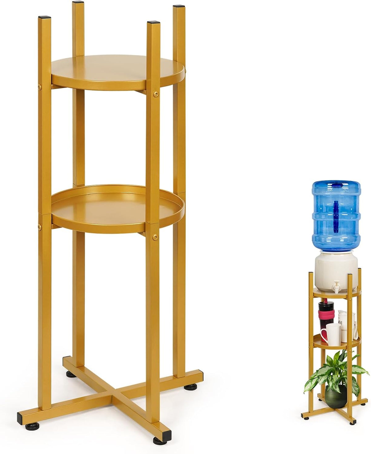 Water Dispenser Stand 5 Gallon Water Jug Floor Stand Sturdy, Black