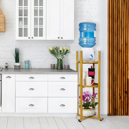Water Dispenser Stand 5 Gallon Water Jug Floor Stand Sturdy, Black