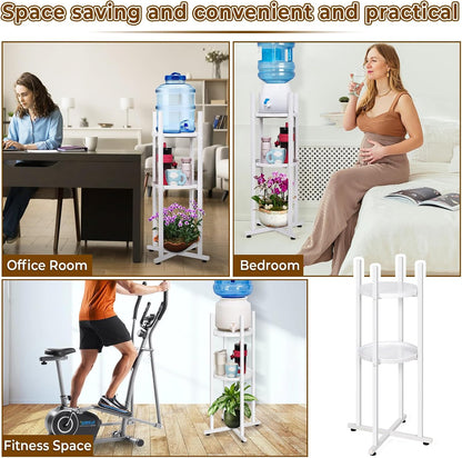 Water Dispenser Stand 5 Gallon Water Jug Floor Stand Sturdy, Black