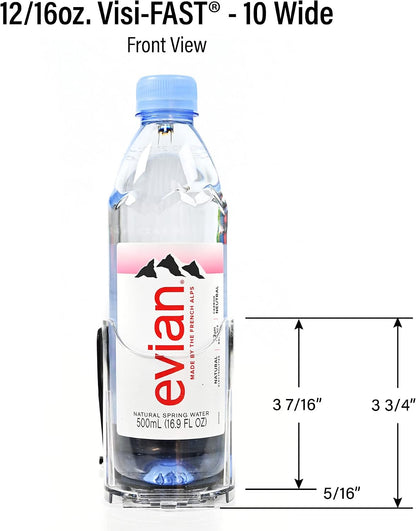 Drink Organizer for Fridge – Visi-Fast Push Dispenser, 12/16oz, 1-Pack