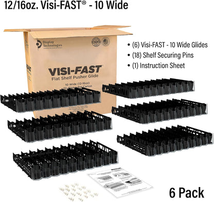 Drink Organizer for Fridge – Visi-Fast Push Dispenser, 12/16oz, 1-Pack