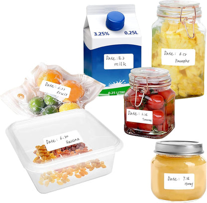 Removable Labels 1.2 x 0.6 Inch Water Resistant for Bottle