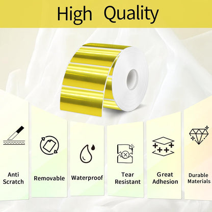 3x2 Inch Transparent Thermal Labels Stickers, Self-Adhesive Clear Waterproof Direct Thermal Label Stickers for Packaging, Shipping, Barcode, Address