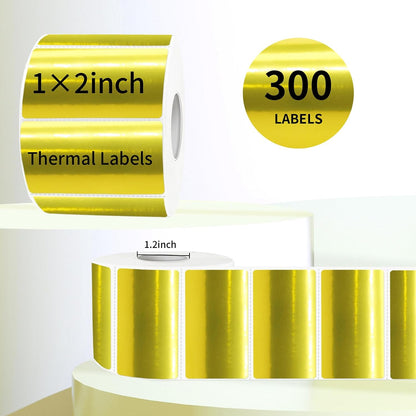3x2 Inch Transparent Thermal Labels Stickers, Self-Adhesive Clear Waterproof Direct Thermal Label Stickers for Packaging, Shipping, Barcode, Address