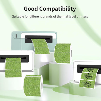 3x2 Inch Transparent Thermal Labels Stickers, Self-Adhesive Clear Waterproof Direct Thermal Label Stickers for Packaging, Shipping, Barcode, Address