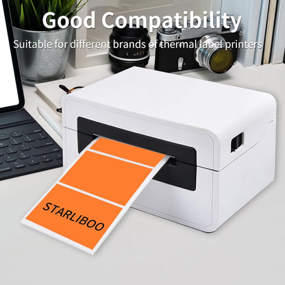 3x2 Inch Transparent Thermal Labels Stickers, Self-Adhesive Clear Waterproof Direct Thermal Label Stickers for Packaging, Shipping, Barcode, Address