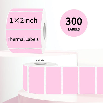 3x2 Inch Transparent Thermal Labels Stickers, Self-Adhesive Clear Waterproof Direct Thermal Label Stickers for Packaging, Shipping, Barcode, Address