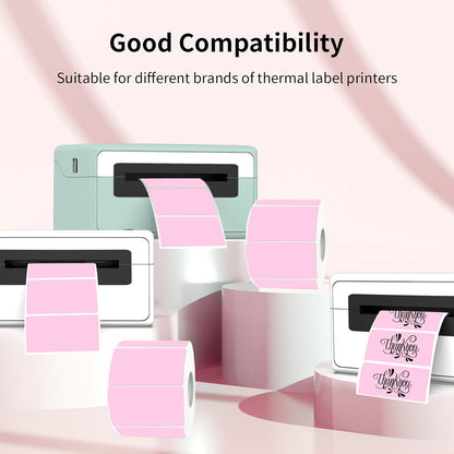 3x2 Inch Transparent Thermal Labels Stickers, Self-Adhesive Clear Waterproof Direct Thermal Label Stickers for Packaging, Shipping, Barcode, Address
