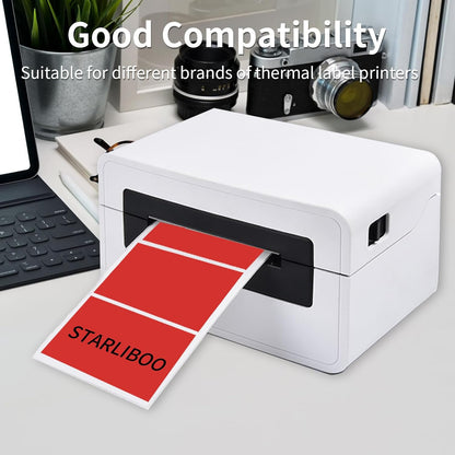 3x2 Inch Transparent Thermal Labels Stickers, Self-Adhesive Clear Waterproof Direct Thermal Label Stickers for Packaging, Shipping, Barcode, Address