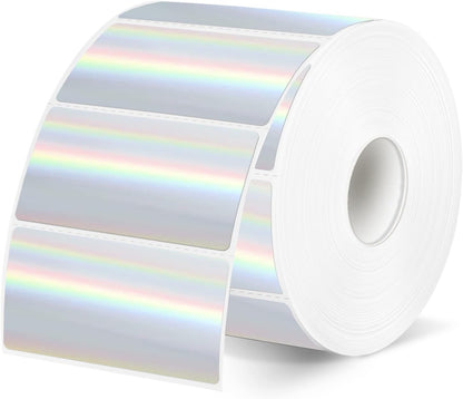 3x2 Inch Transparent Thermal Labels Stickers, Self-Adhesive Clear Waterproof Direct Thermal Label Stickers for Packaging, Shipping, Barcode, Address