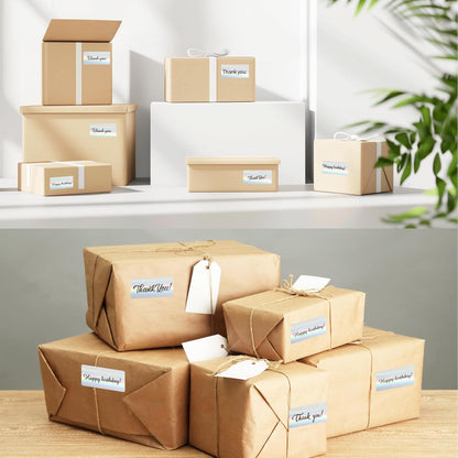 3x2 Inch Transparent Thermal Labels Stickers, Self-Adhesive Clear Waterproof Direct Thermal Label Stickers for Packaging, Shipping, Barcode, Address