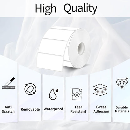 3x2 Inch Transparent Thermal Labels Stickers, Self-Adhesive Clear Waterproof Direct Thermal Label Stickers for Packaging, Shipping, Barcode, Address