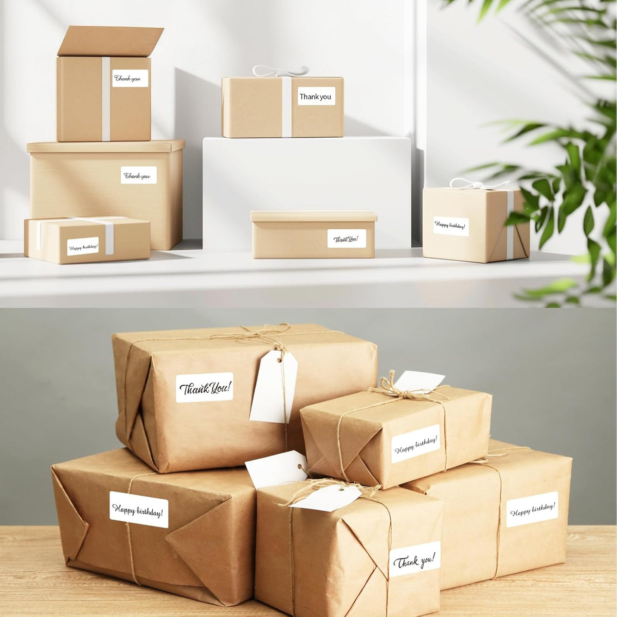 3x2 Inch Transparent Thermal Labels Stickers, Self-Adhesive Clear Waterproof Direct Thermal Label Stickers for Packaging, Shipping, Barcode, Address