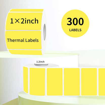 3x2 Inch Transparent Thermal Labels Stickers, Self-Adhesive Clear Waterproof Direct Thermal Label Stickers for Packaging, Shipping, Barcode, Address