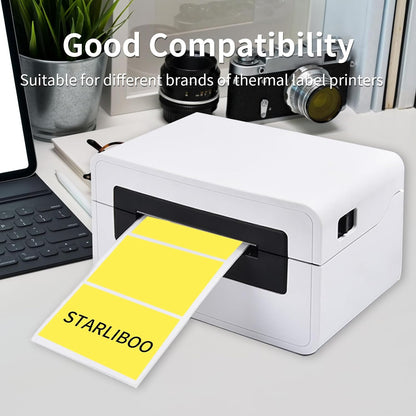 3x2 Inch Transparent Thermal Labels Stickers, Self-Adhesive Clear Waterproof Direct Thermal Label Stickers for Packaging, Shipping, Barcode, Address