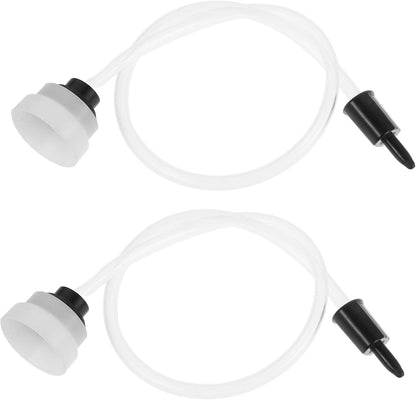 Vacuum Sealer Hose Accessory 2pcs White Plastic Quick Connection