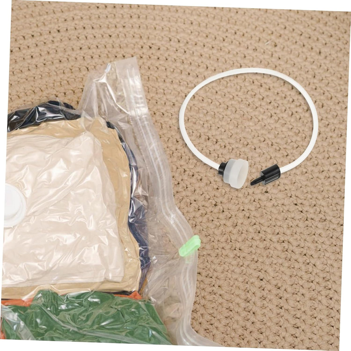 Vacuum Sealer Hose Accessory 2pcs White Plastic Quick Connection