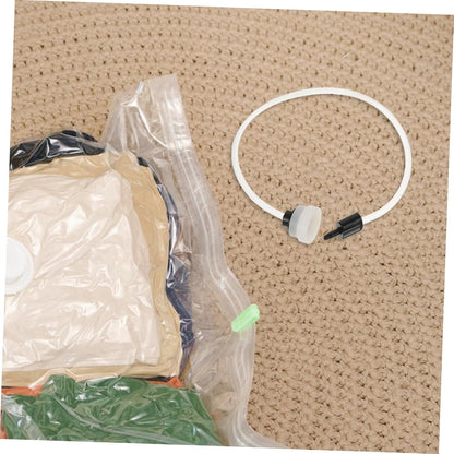 Vacuum Sealer Hose Accessory 2pcs White Plastic Quick Connection