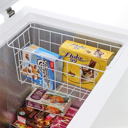 17.5 Inch Freezer Organizer Bins for Chest Freezer Refrigerator Basket Storage Rack Bins Deep Freezer Metal Wire Baskets 2Pcs