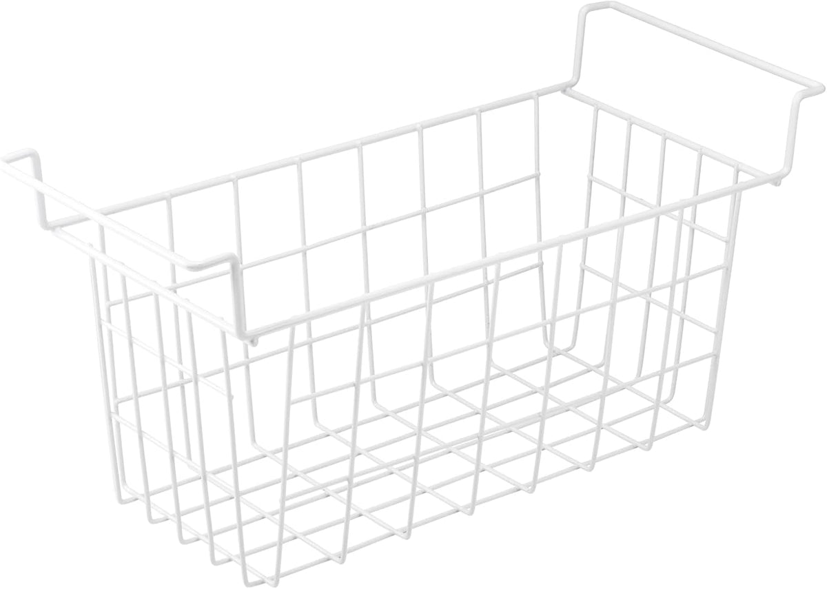 17.5 Inch Freezer Organizer Bins for Chest Freezer Refrigerator Basket Storage Rack Bins Deep Freezer Metal Wire Baskets 2Pcs