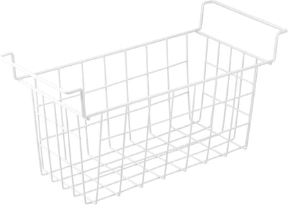 17.5 Inch Freezer Organizer Bins for Chest Freezer Refrigerator Basket Storage Rack Bins Deep Freezer Metal Wire Baskets 2Pcs