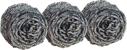 Stainless Steel Scrubbers, 3 Pack