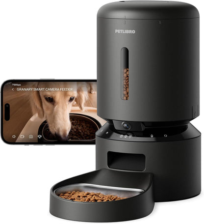 Automatic Cat Feeder – 3L Programmable Pet Food Dispenser with Airtight Storage, Timed Portion Control, Voice Meal Call & Dual Power Supply, Clog-Free Healthy Feeding for Cats & Small Dogs