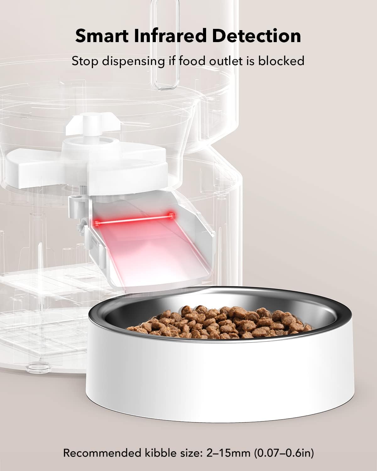 Automatic Cat Feeder – 3L Programmable Pet Food Dispenser with Airtight Storage, Timed Portion Control, Voice Meal Call & Dual Power Supply, Clog-Free Healthy Feeding for Cats & Small Dogs