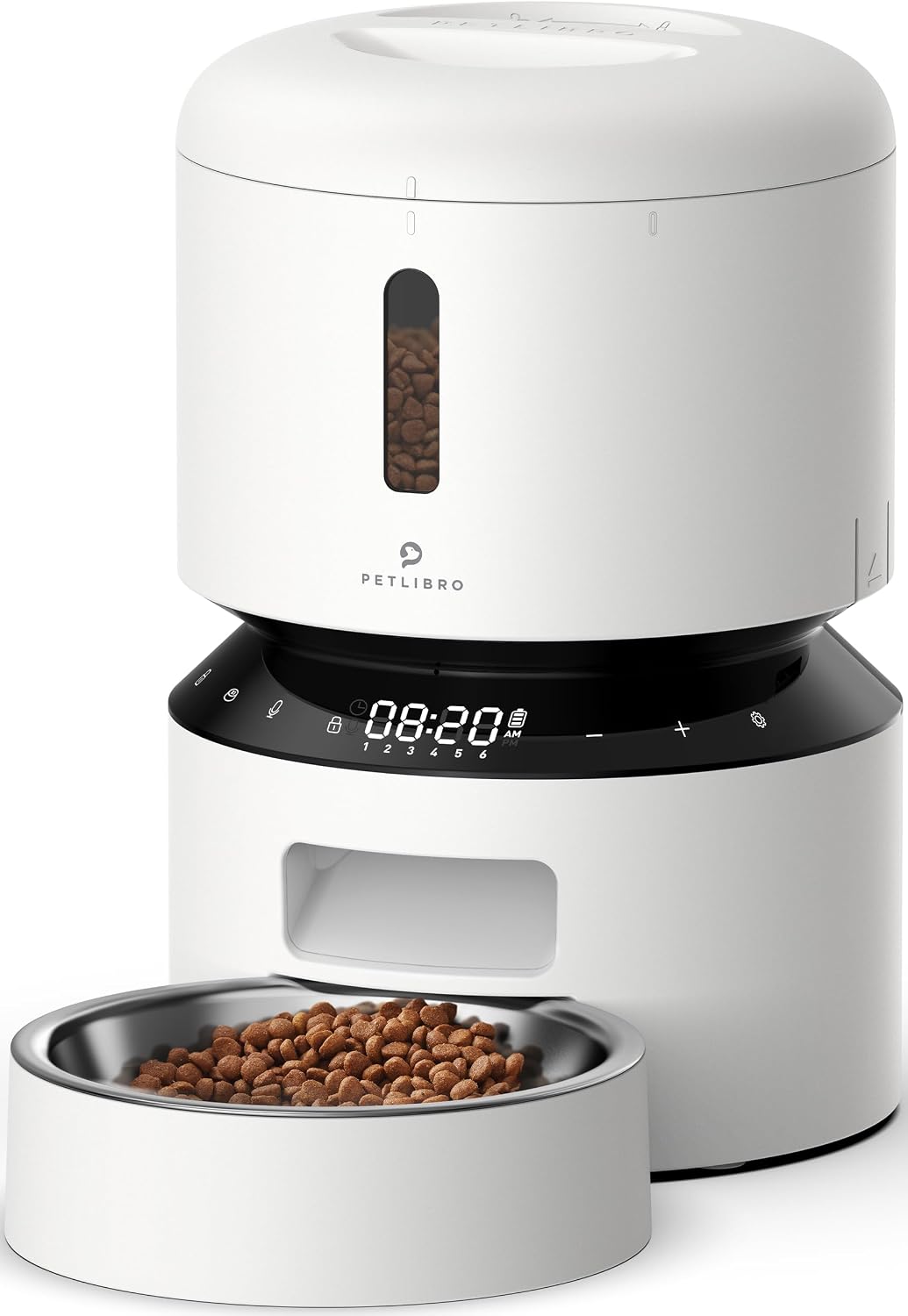 Automatic Cat Feeder – 3L Programmable Pet Food Dispenser with Airtight Storage, Timed Portion Control, Voice Meal Call & Dual Power Supply, Clog-Free Healthy Feeding for Cats & Small Dogs