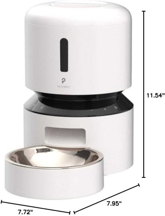Automatic Cat Feeder – 3L Programmable Pet Food Dispenser with Airtight Storage, Timed Portion Control, Voice Meal Call & Dual Power Supply, Clog-Free Healthy Feeding for Cats & Small Dogs