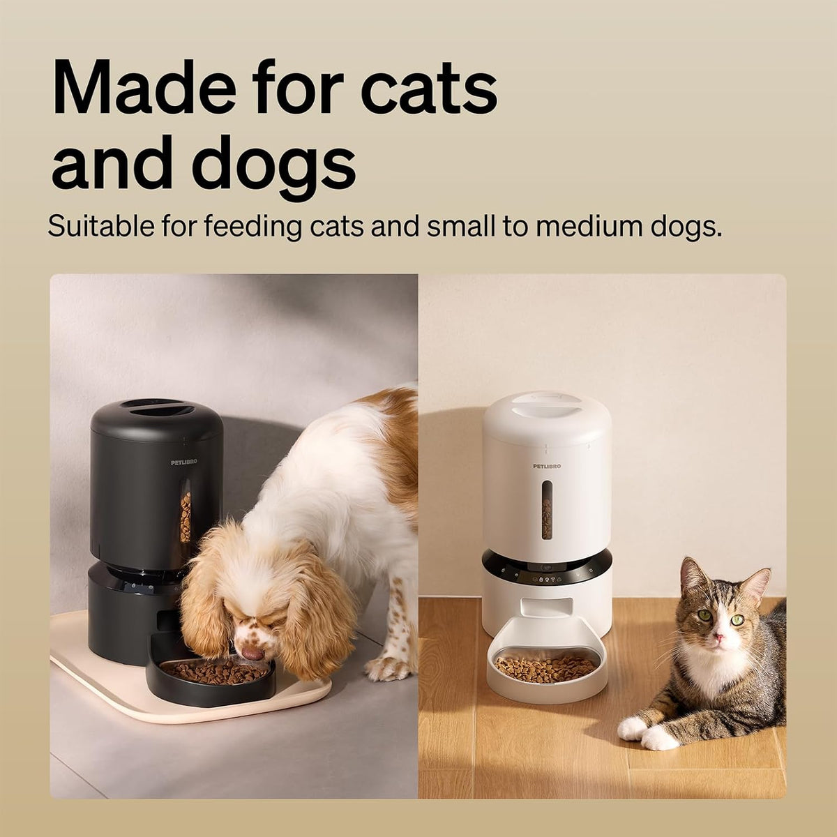 Automatic Cat Feeder – 3L Programmable Pet Food Dispenser with Airtight Storage, Timed Portion Control, Voice Meal Call & Dual Power Supply, Clog-Free Healthy Feeding for Cats & Small Dogs